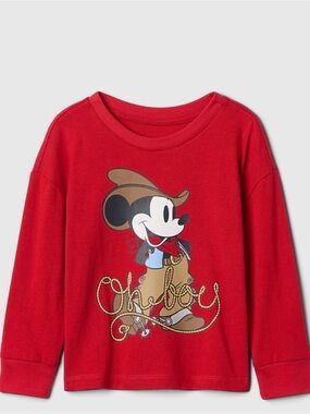 Gap × Disney Baby Mickey Mouse Graphic T-Shirt Size 2